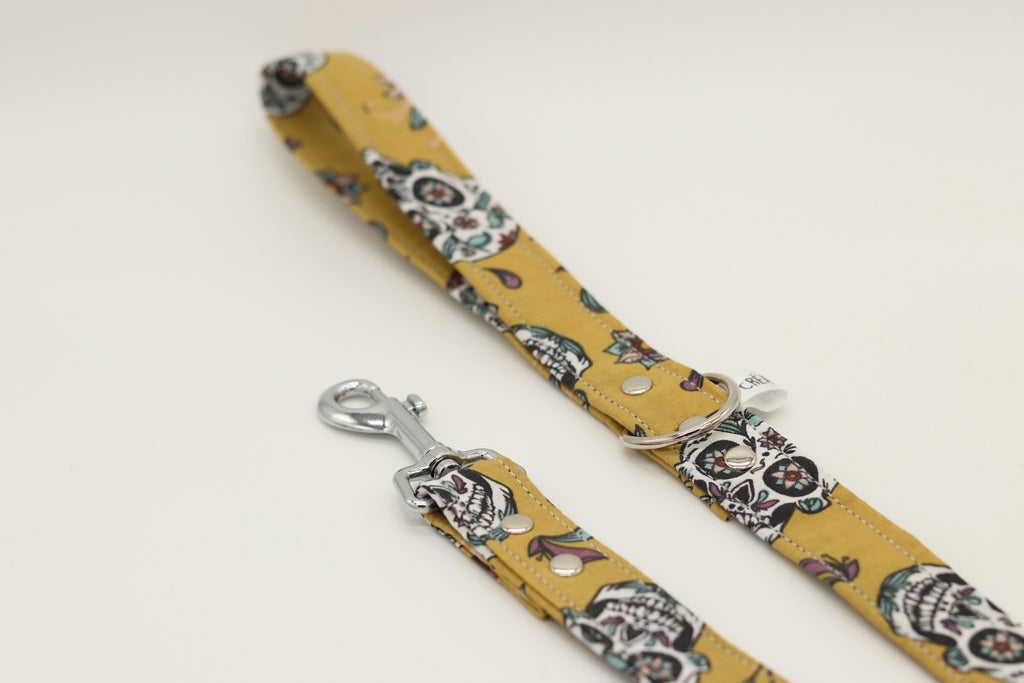 Collier calaveras jaune