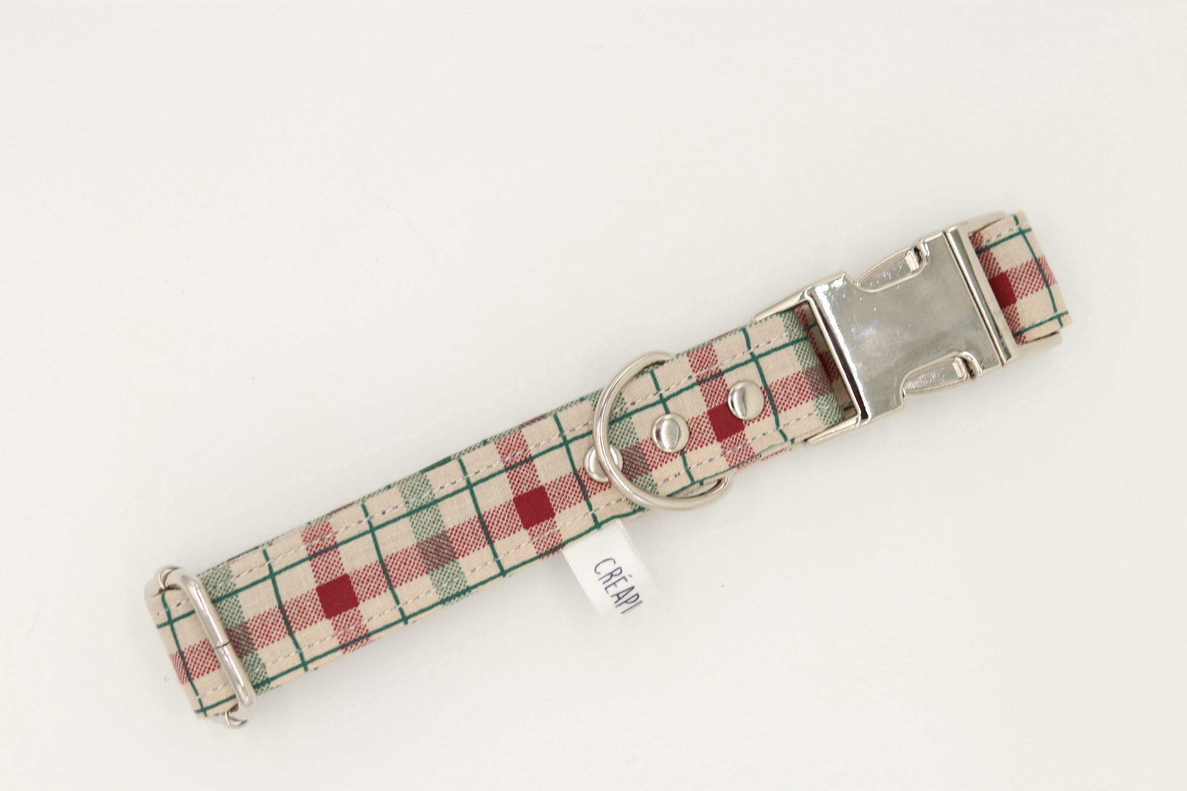 Collier carreau beige