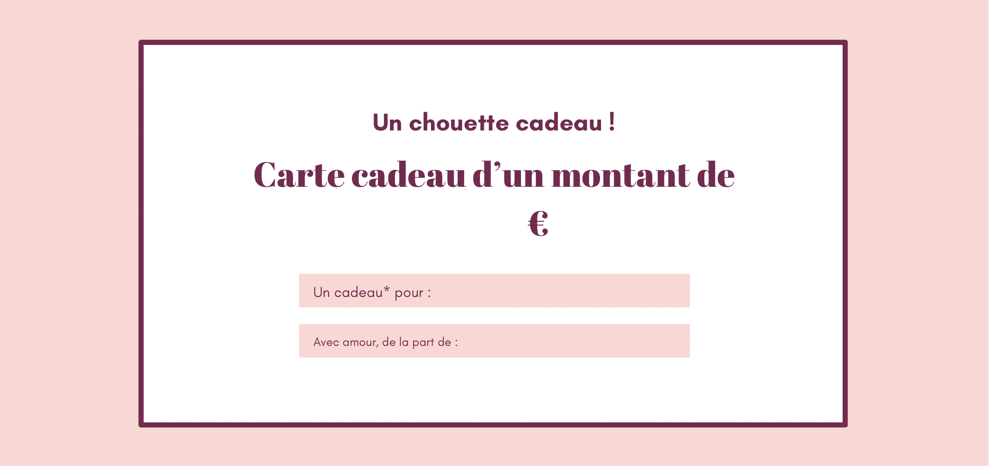 Carte cadeau
